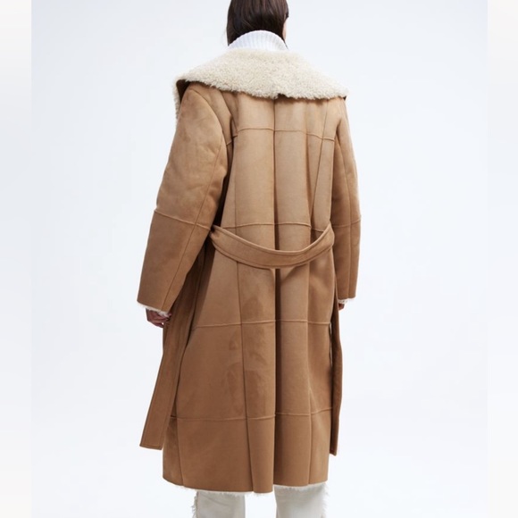 H&M sherpa tie coat NWT - Picture 12 of 13